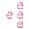 Dappen Dish for Nail Art 4Pcs Heart Shaped Glass Cups with Lid