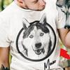 Custom Dog Shirt Personalized Dog Tshirt Dog Face T-shirt Dog Tee Custom Dog Name Tee Custom Dog Portrait Shirt