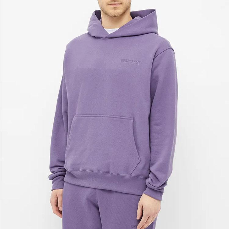 Adidas Originals Trefoil X Pharrell Williams Collaboration Solid Color Pullover Hoodie Men Hoodie Purple GH4411