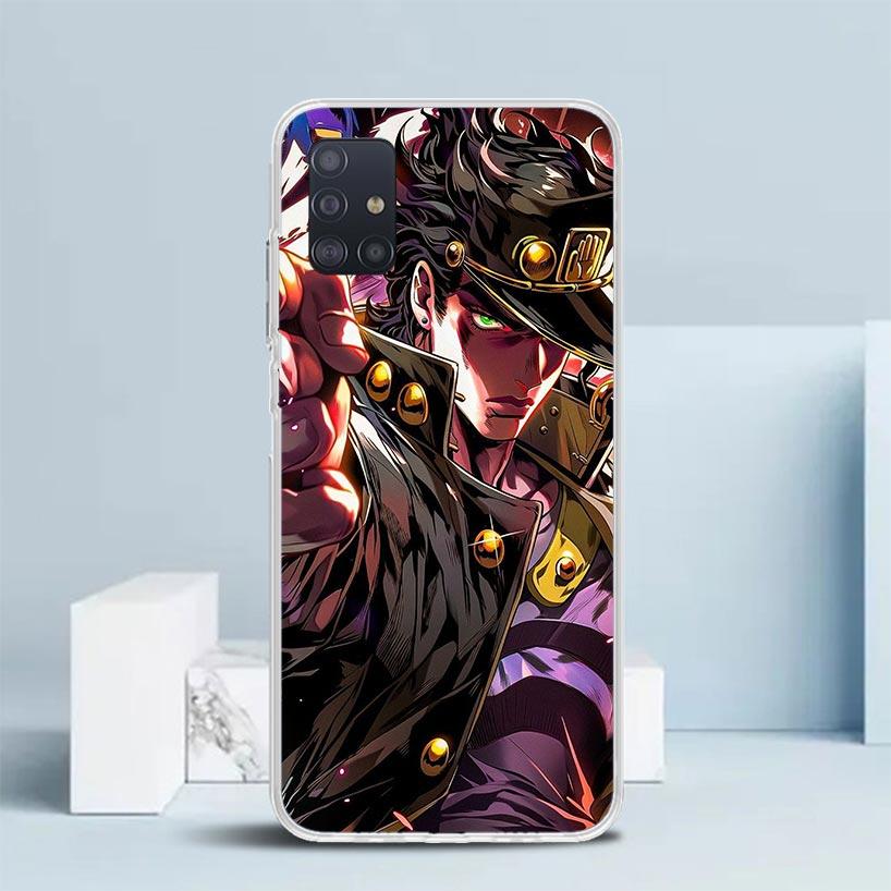 JoJo's Bizarre Adventure Kujo Jotaro Soft Cover for Samsung Galaxy A12 A22 A32 A52 A72 A02S Phone Case Note 20 Ultra 10 S10 Plus
