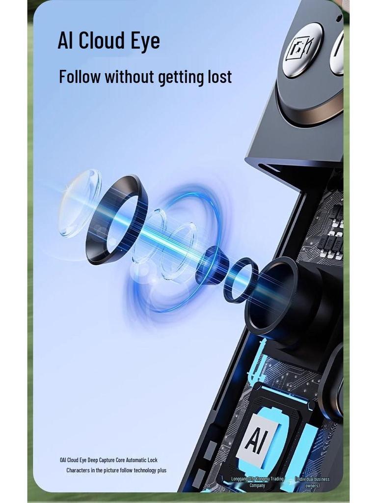 Smart 360° Tracking Gimbal Selfie Stick - Automatic Face Tracking for Live Streaming