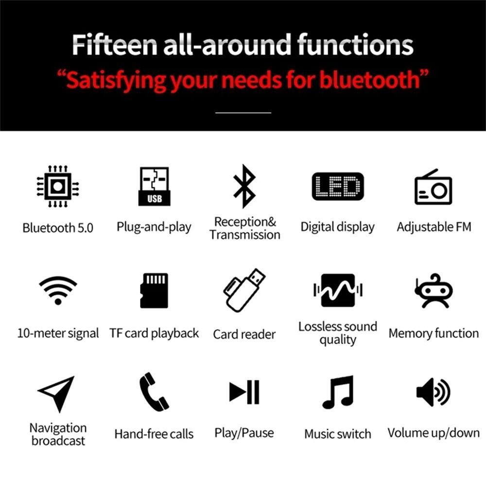 MP3 Player Bluetooth Receiver FM Transmitter Receiver Bluetooth Transmitter Bluetooth 5.0 Adapter