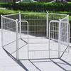 Black & White Indoor/Outdoor Dog Fence with Thicker Iron Wire Mesh