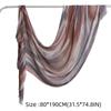 Gradient Tie-Dye Hijab Breathable Cotton Hijab Soft Women Headscarf  For Women