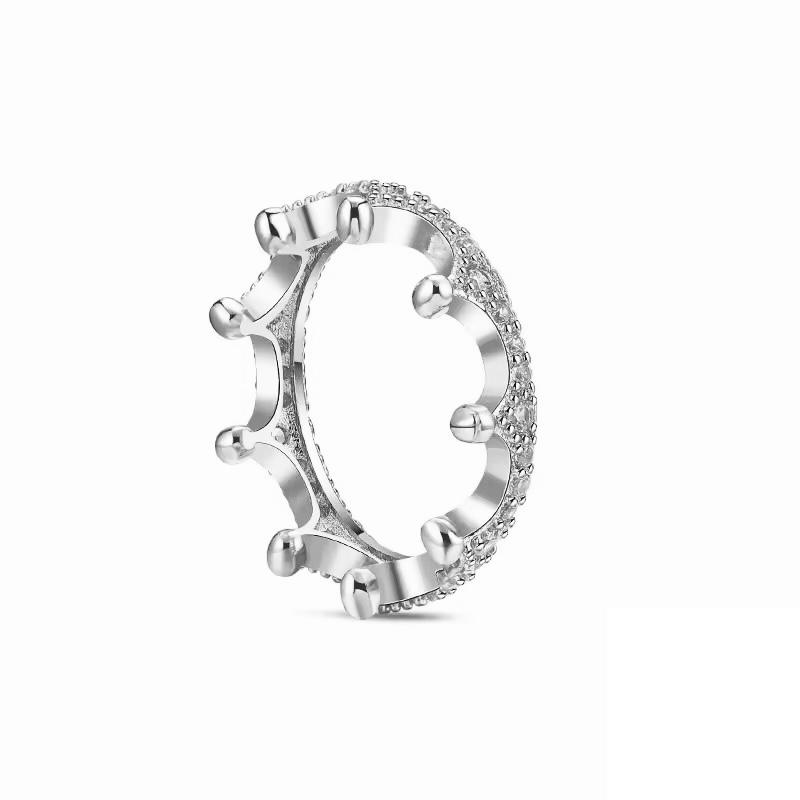 New 925 Silver Sunflower Crown Rings Size 6 7 8 9 Fashion Fine Jewelry For Women Girl Festival Gift