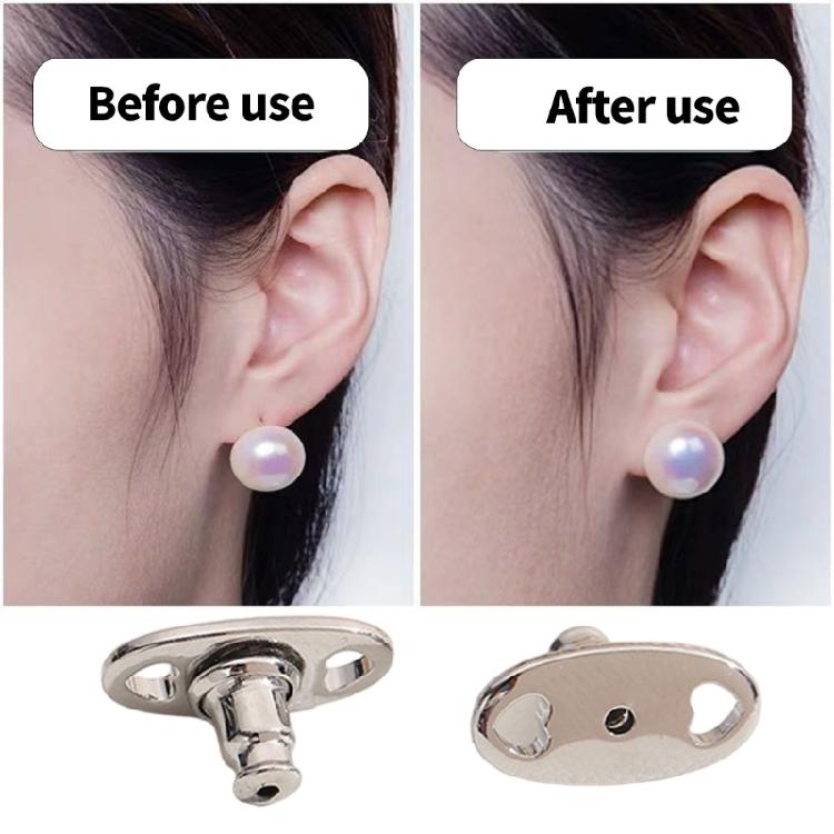 Sophisticated Earring Stabilizer Backs 4pcs Prevent Drooping Heavy Studs Adjustable Support For Sensitive Ears
