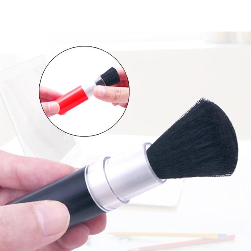 2Pack Rotating Keyboard Cleaner Brush Professional Camera Lens Cleaning Tool ABS Material Portable Office Gadget