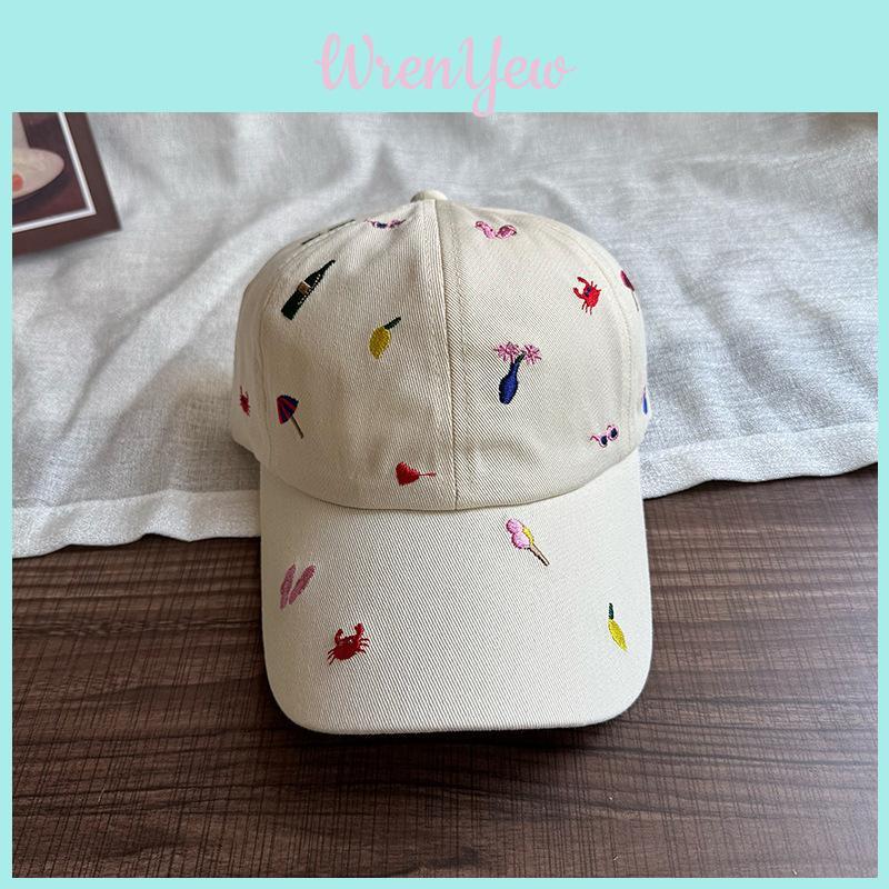 Street Dance Cap With Embroidery And Sunshade For Men Women Summer Fashion