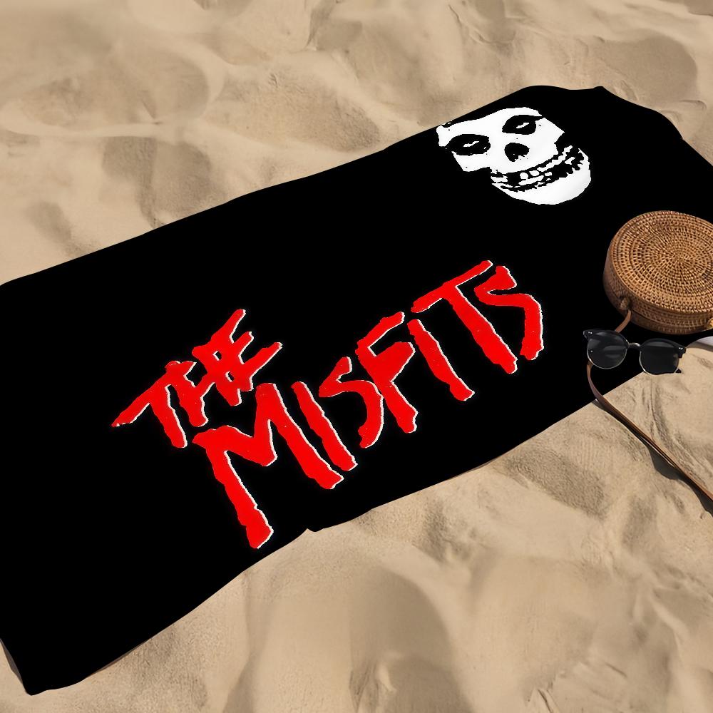 Rock Band M-mis-fits Handtuch Geschenk für Reisen Fitnessstudio Sauna Reise Spa Dusche Camping Schnelltrocknend Sport Strandtücher Weich Pool