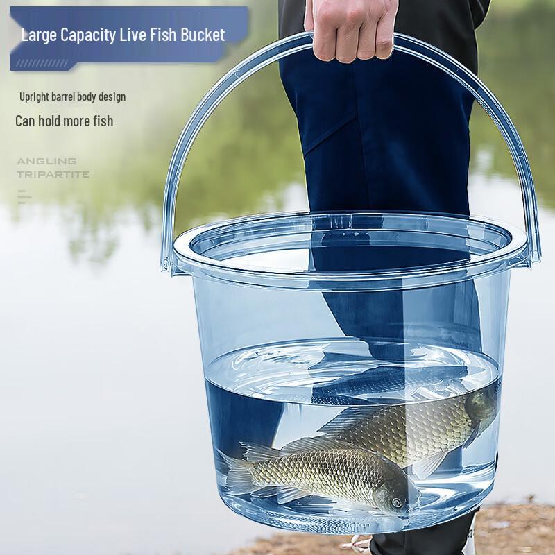 Thickened Transparent Plastic Fishing Bucket