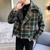Men's Spring/Fall New Wool Coat, Loose-Fit Korean-Style Jacket, Wool Versatile Outerwear