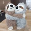 Pet Plush Toy Sloth Shape Bite-Resistant Plush Dog Chew Toy with Built-in Sound Device Soft Interactive Stress Relief Toy