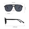 Fashionable Large Frame Double Beam Sunglasses For Men And Women, Slimming And Sun Protection Sunglasses 8618