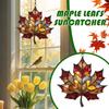 Maple Leaves Suncatcher For Window Acrylic Maple Leaves Hanging Ornament Fall LeafDecor For Thanksgiving Autumn Party Supplies