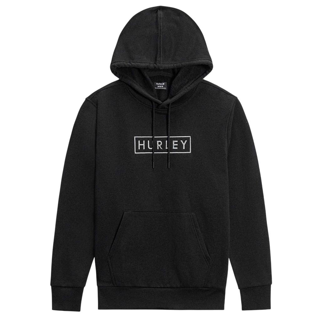 Hurley Mens Box Logo Fleece Hoodie