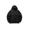 Anta Mesh Spliced Sports Pullover Hoodie Unisex Hoodies Black 172141702R-2