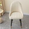 Polar Fleece Semicircle Armchair Covers Stretch Dining Chair Cover Office Chair Slipcovers Kitchen Wedding Banquet Seat Covers