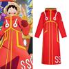 One Piece Pirate King Cosplay Kostým Luffy Bunda Anime Oblečení Role Play Oblečení