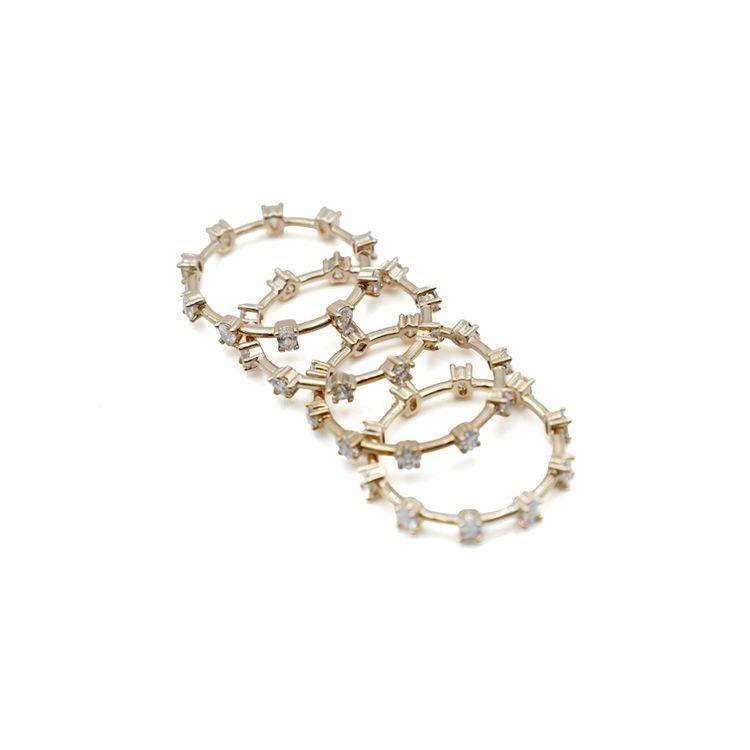 Swarovski Penélope Cruz Ring Women jewelry Gold 5486804 52
