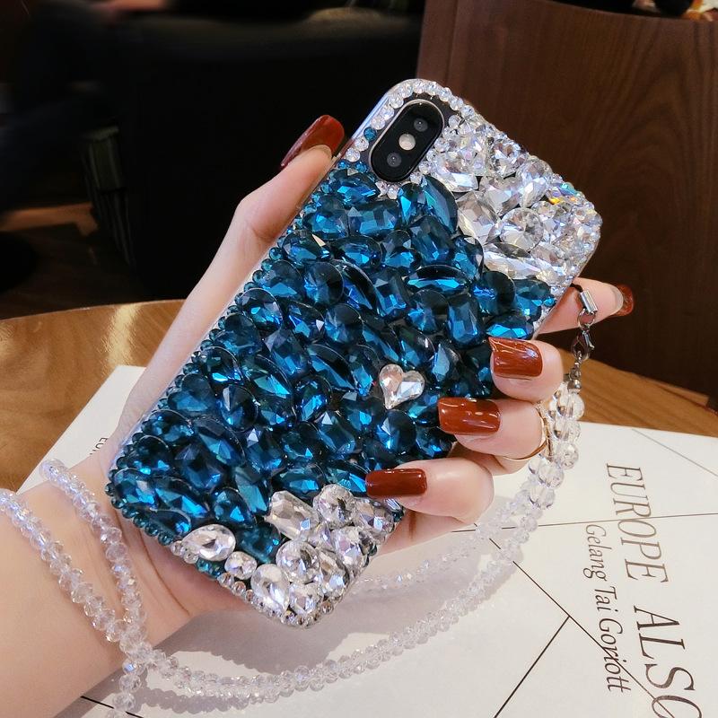 Gradueller Wechsel Strass für iPhone 17/16 Pro Max Handyhülle Apple 15 Juwel 14 Anti-Drop Schutzhülle 13
