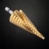 Hex Shank Step Drill Bit Titanium Coated Titanium Coated Drill Bit  Drilling Wood