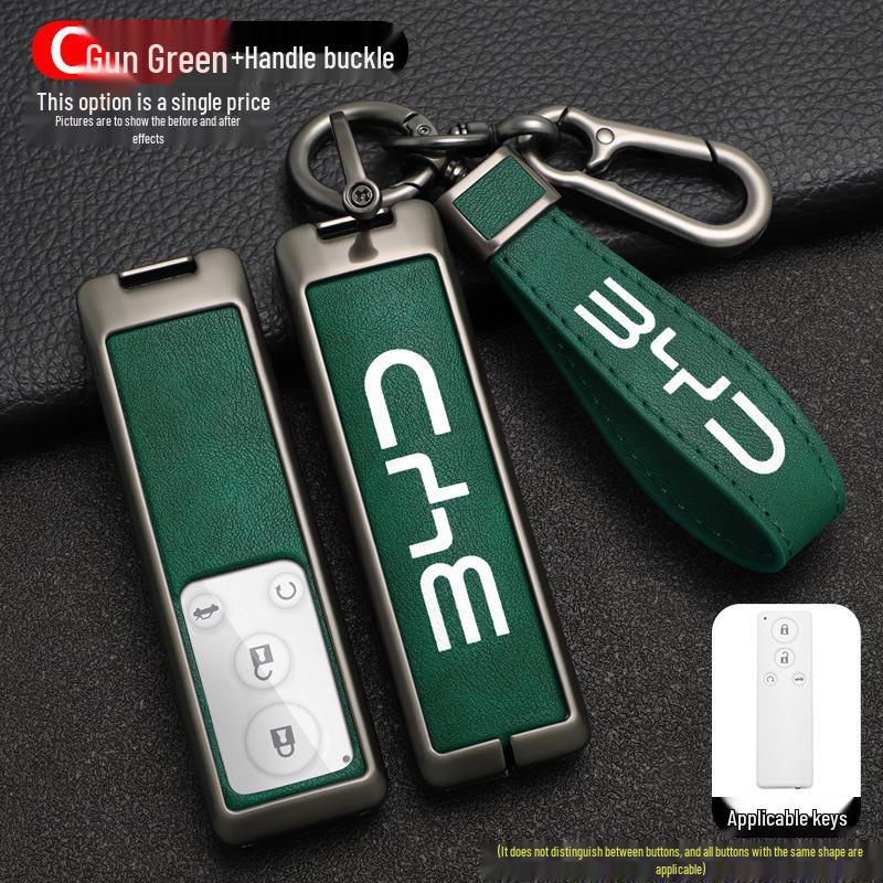 Compatible BYD G5 Car Key Case Cover (2016-2018 Models), High-End Suri Metal Shell.
