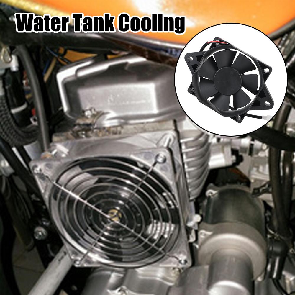 Motorbike Accessories Universal Motorcycle Cooling Fan For 150cc 200cc 250cc ATV Engine Radiator 12V Oil Water Tank Cooler