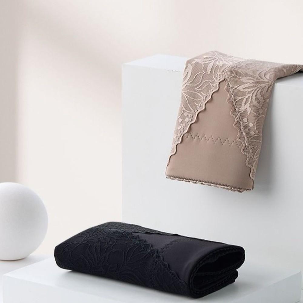 Large Size Butt Lifter Briefs Lace Flowers Tummy Control Underwear Seamless Underpants  Women
