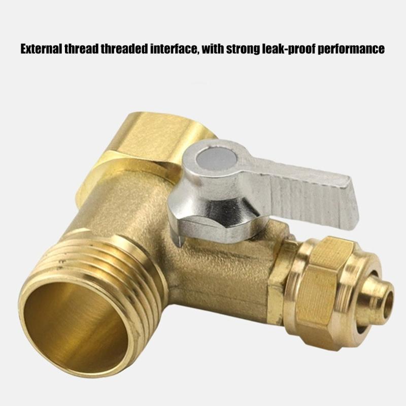 Brass Triple Port Water Valves with Seamless Connection 3/4inch Thread for Precise Flows Adjustment In Plumbing Systems