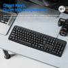 KEBIDUMEI 104Keys Wired Keyboard USB Wired Keyboard Mute Gaming Keyboard Standard Keyboard for PC Laptop Android Windows Mac OS