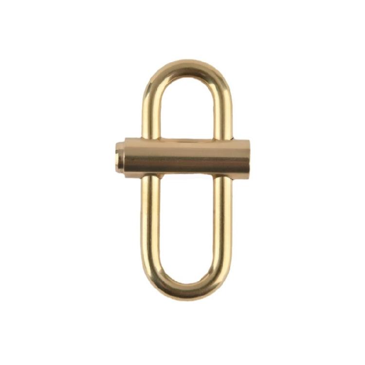 

Small Ovals Slide Locking Snap Lock Clip Buckle Carabiner Keychain Metal Keychain Buckle Length Shorten Clip Enduring 1
