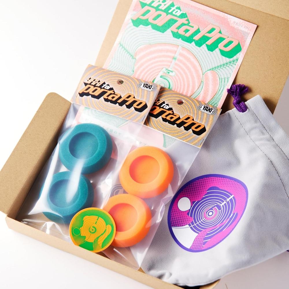 Yaxi Earpads For Koss Portapro 2pairs+pouch   Orange+green +pouch   Orange+green +pouch