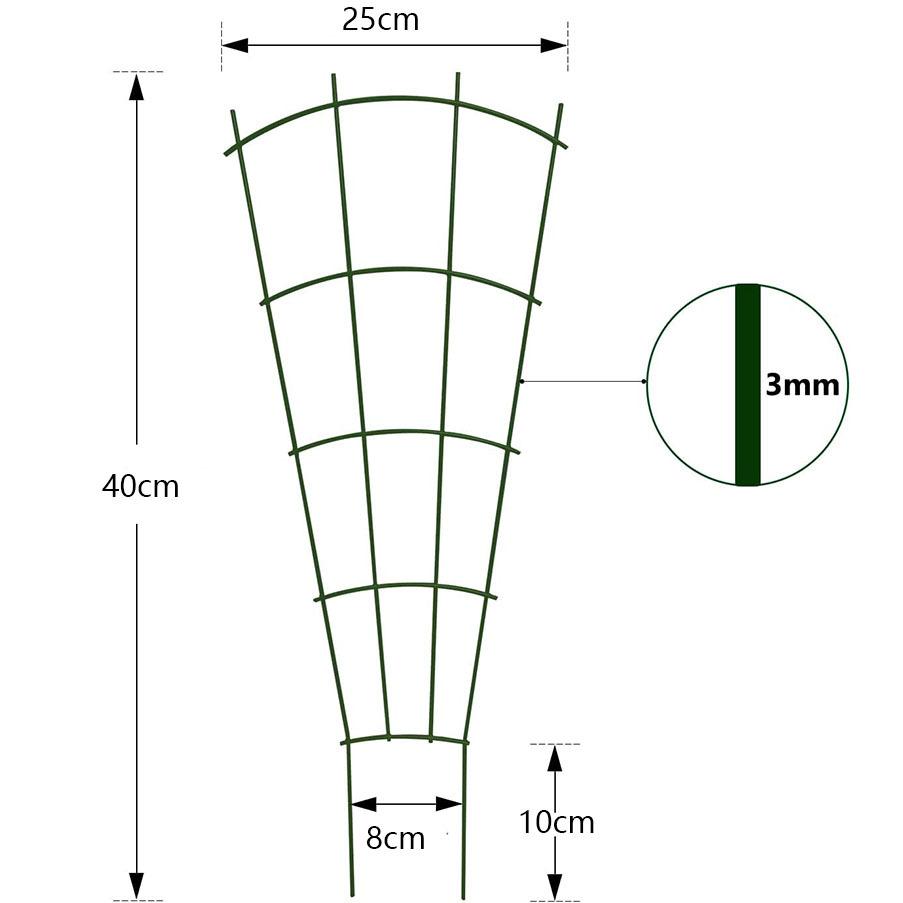 40 * 25cm Plant Metal Climbing Frame Bonsai Bracket Climbing Vine Rack Flower Arrangement Support Fixed Rod Versatile Style