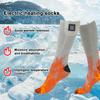 Elektrische Heizsocken 3 Temperaturstufen Winterheizsocken Kältefest Winter Warm Thermosocken zum Radfahren Camping Skaten
