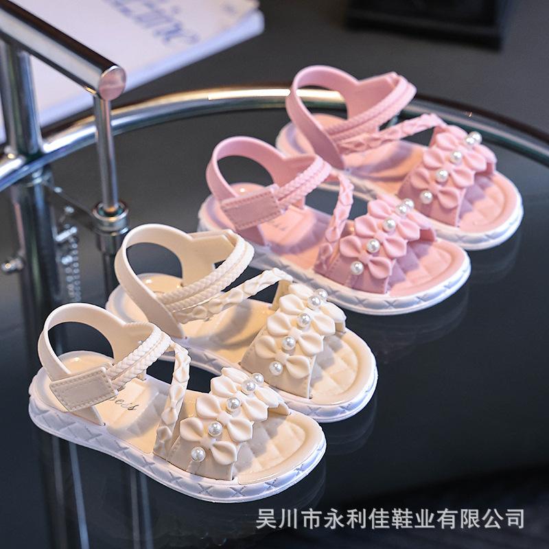 Girls' Sandals for Infants and Toddlers, Summer Non-Slip, for Girls, Babies, Students, Princess Style, Direct Supply, Soft Sole
