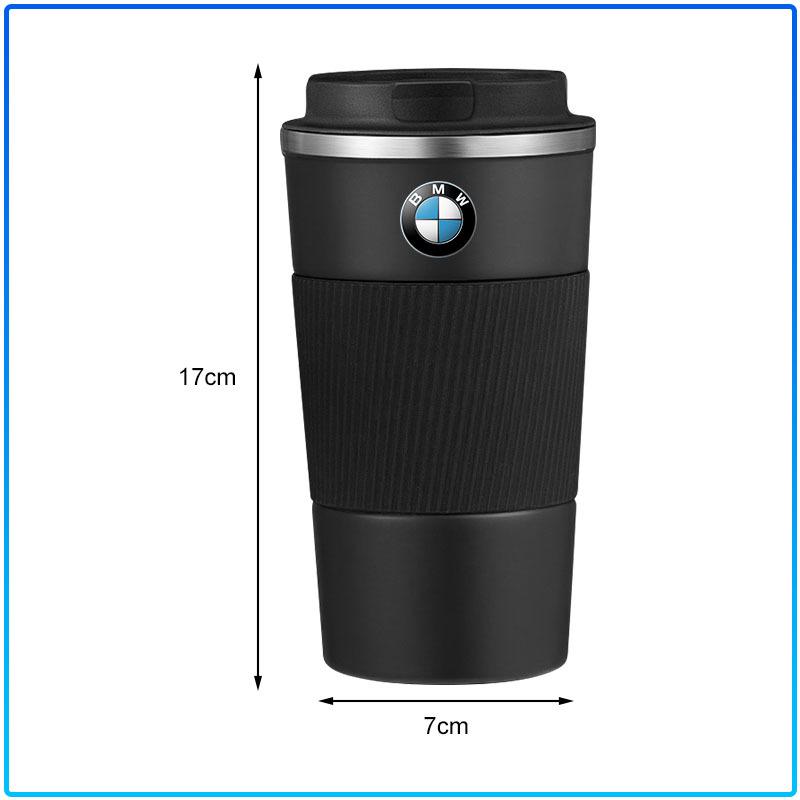 500ml Stainless Steel Coffee Tumbler Thermos Cup Portable Travel Thermal Mug For BMW M Performance 1 3 5 7 Series M3 M4 M5 M6 X1 X3 X5 X6 X7 E30 E34