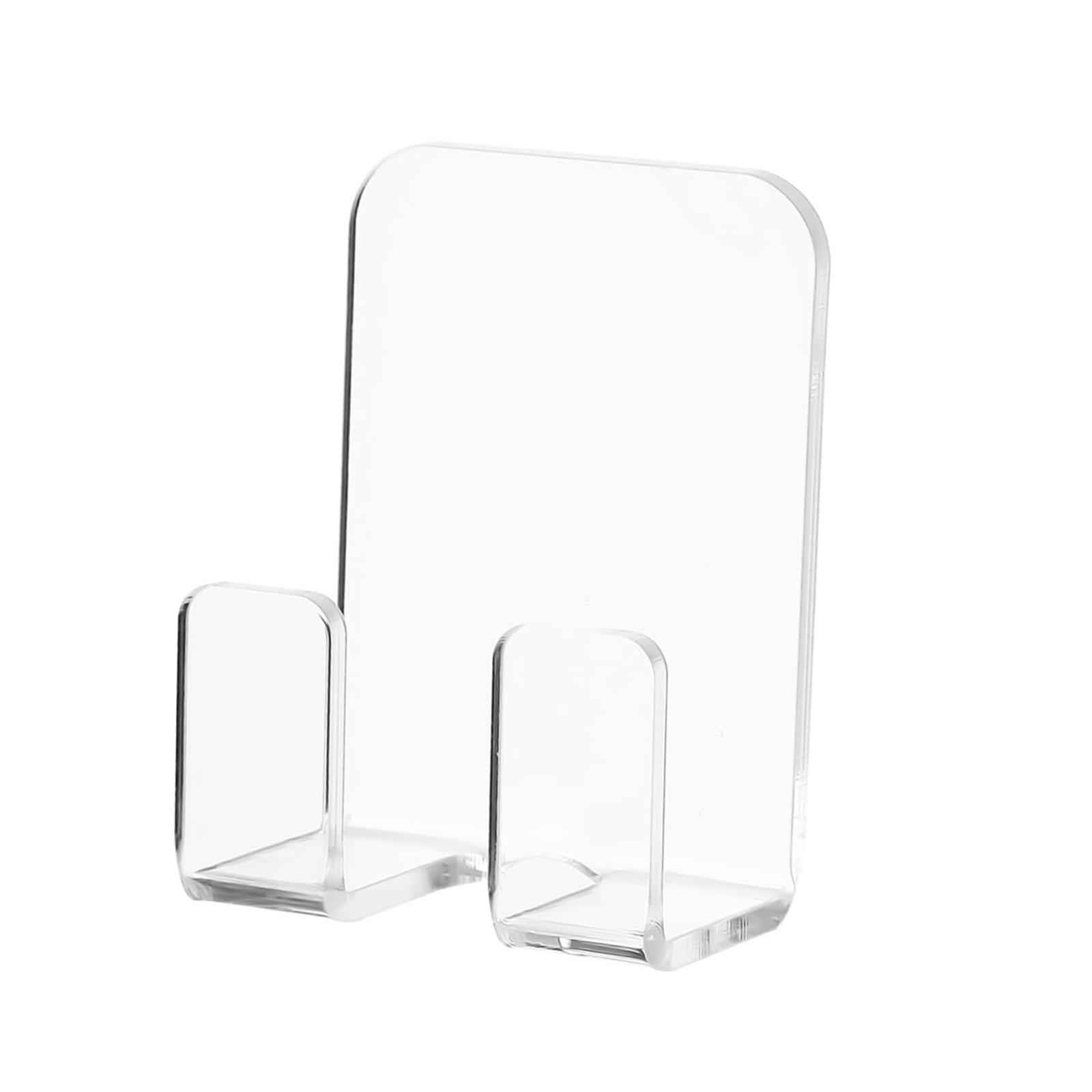 Adhesive No-drill Space Saving Shelf Wall Mounted Cosmetics Storage Holder Bathroom Kitchen Acrylic Organizer Rack 1