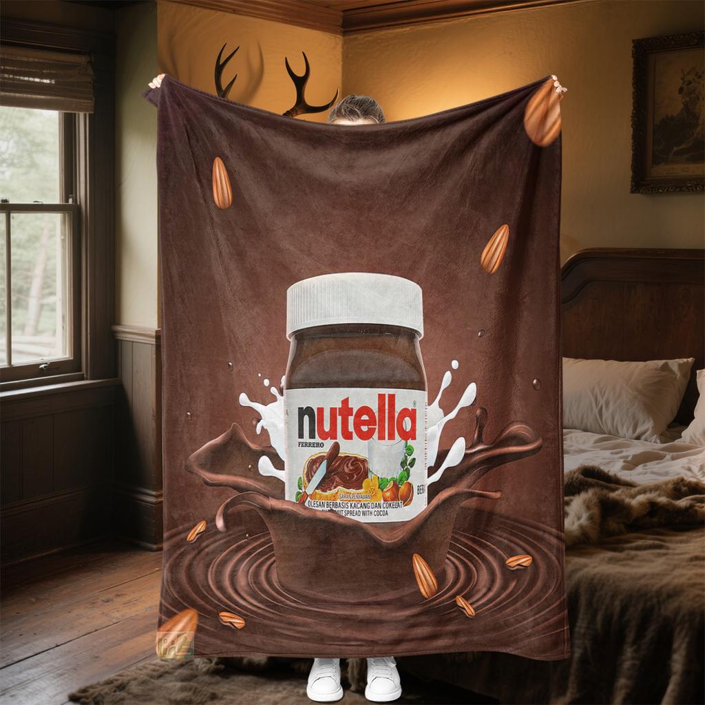 Nutella Vafle Potěšení Měkká Pohodlná Všechna Roční Období Pohovka Kancelářské Šlofíky Venkovní Cestování Perfektní Skvělý Dárek