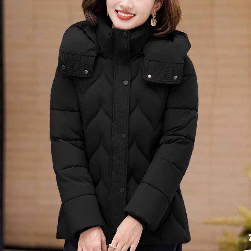 

Большие размеры XL-6XL Зимние куртки Женская верхняя одежда С капюшоном Толстые Теплые Повседневные Зимнее пальто Женские парки 6XL чёрный