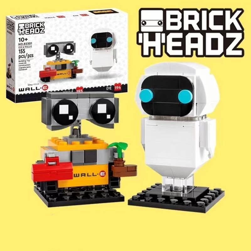 Conjunto de Blocos de Construção Wall-e e Eva 155 Peças Para Crianças Criativas