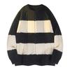 New Autumn and Winter Sweater Striped Sweater Retro Men's Top