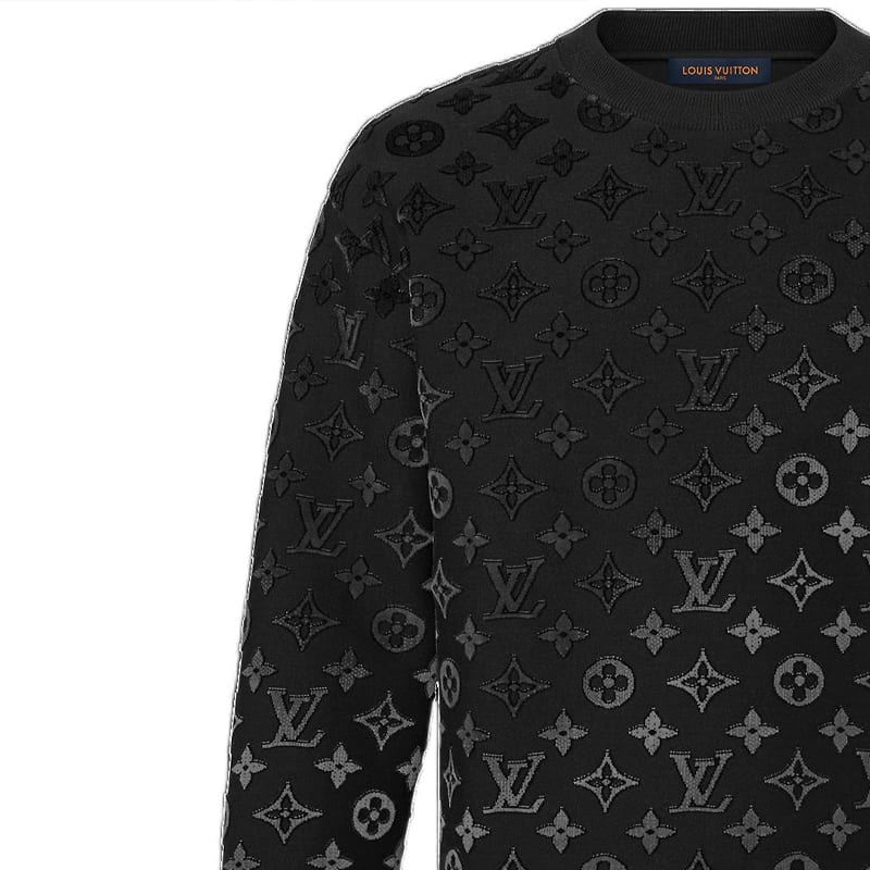 Louis Vuitton Gradient Monogram Fil Coupe Sweatshirt 1AAU85