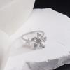 Ring Female Exquisite Flower Adjustable Ring Versatile Foreign High-end Sense Does Not Fade Ring Ring
