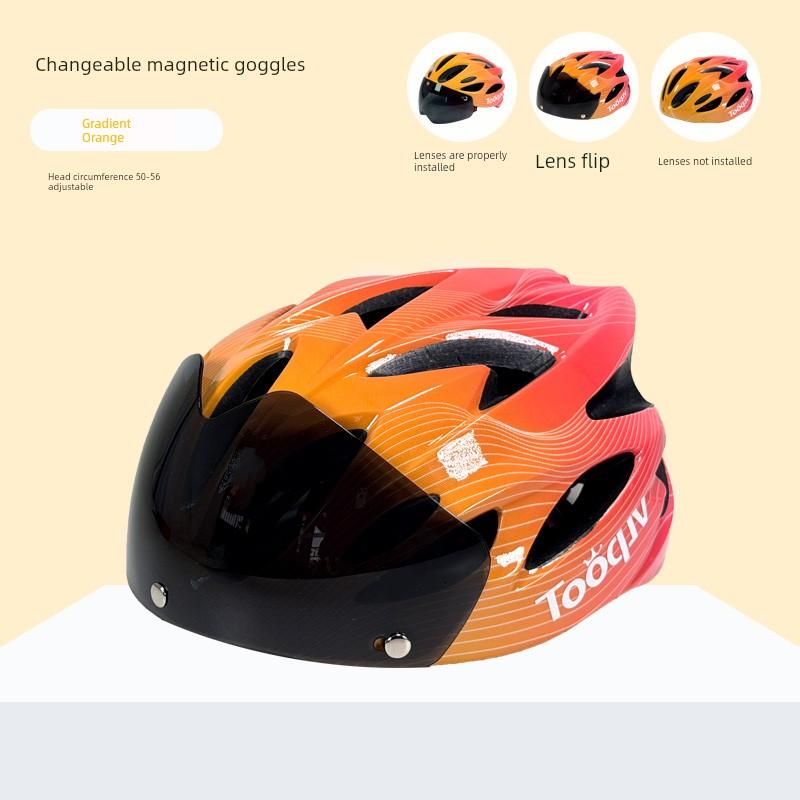 Tooquv Bicycle Helmets for Children Boy Cycling Helmet Girl Bicycle Mountain Bike Helmet Cycling Fixture