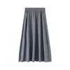 Le Kasha Fine Wool Women's Long Dress - Machine Washable, Autumn/Winter High-End Umbrella Skirt