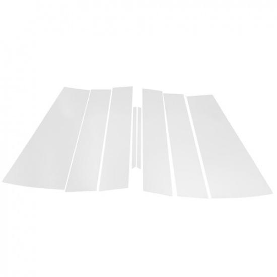 8 Pcs Door Pillar Window Trim for Honda Odyssey 2018- Chrome Silver Tone