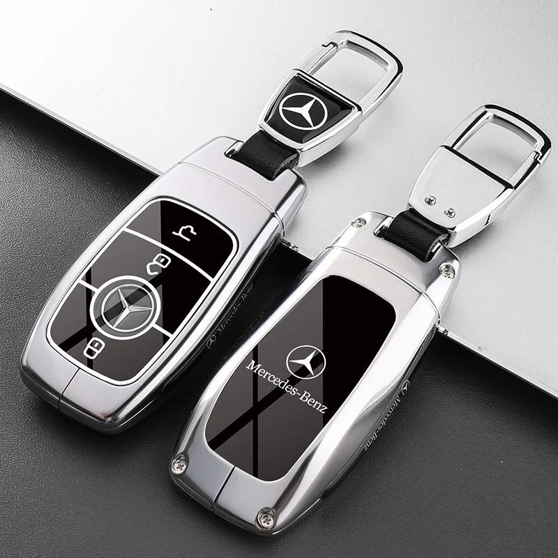 Car Key Case Cover for Mercedes Benz E C S GLC Class E200 E400 E63 W213 S550 S560 C260 A200 Key Shell Protector qq1