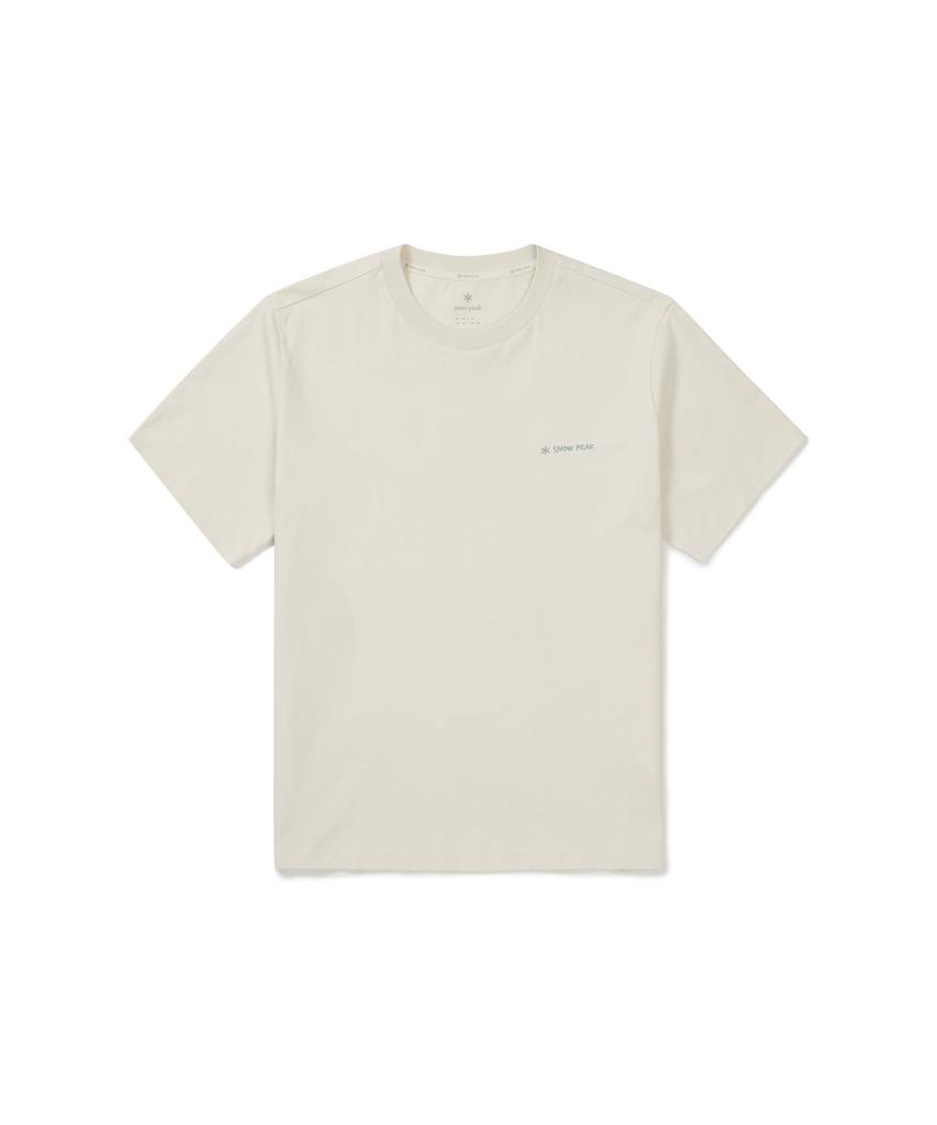 Snow Peak Cotton Camping Gear S/S T-Shirt GS-S26MUFTS78 T-shirt Short Sleeve T-shirt Men's Women's BUTTER IVORY L