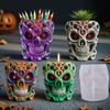 Multifunctional Skull Silicone Mold for Resin Jewelry Concrete Crafts Succulent Planters Home Decors Gift Making Project