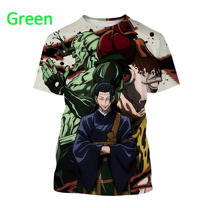 Summer Anime Jujutsu Kaisen 3D Printed T Shirt for Men and Women Casual Hip Hop Harajuku Short Sleeve T Shirt Tops